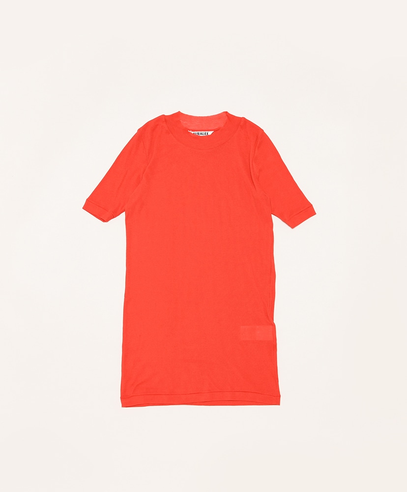 Super High Gauge Sheer Rib Tee(1(WOMEN) Black/ブラック): AURALEE