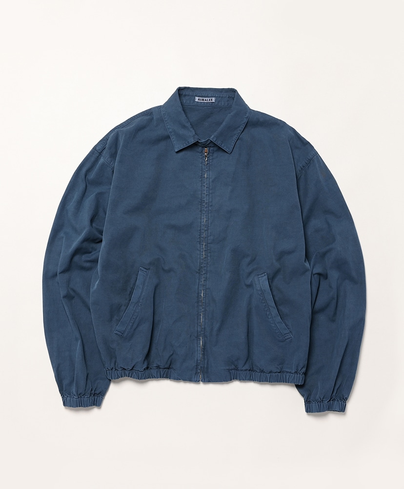 Auralee 'Product Dyed Finx Gabardine Swing Top' (Dyed Navy