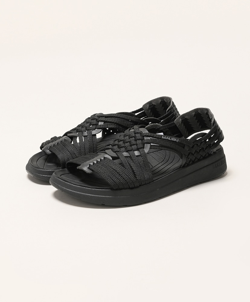Maribu☆ Mサイズ Canyon(10(MEN) Black×Black/ブラック×ブラック): MALIBU SANDALS