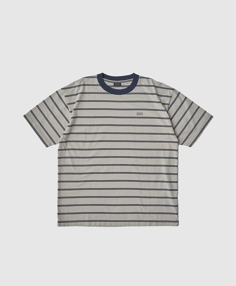 Striped S/S Tee(L(MEN) Navy×Blue/ネイビー×ブルー): SEDAN ALL