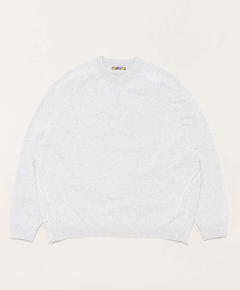 Knit Ventilation Long Sleeve Shirt(L(MEN) Black/ブラック): is-ness