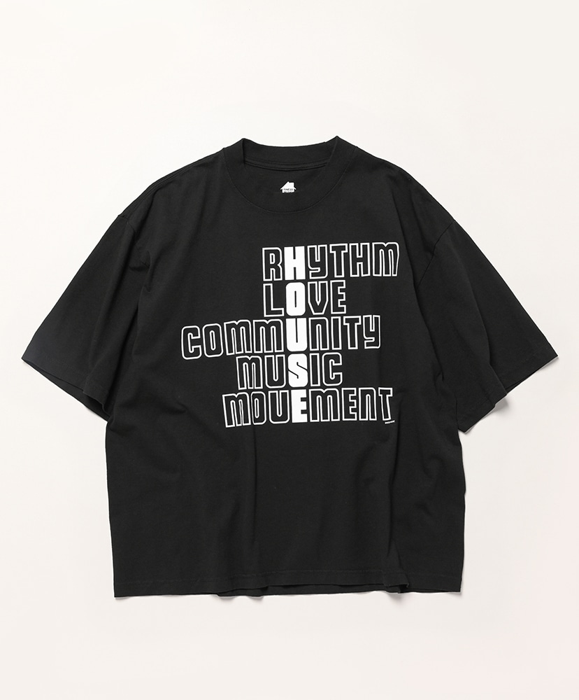 House Rhythm T-Shirt(L Black/ブラック): ISNESS MUSIC