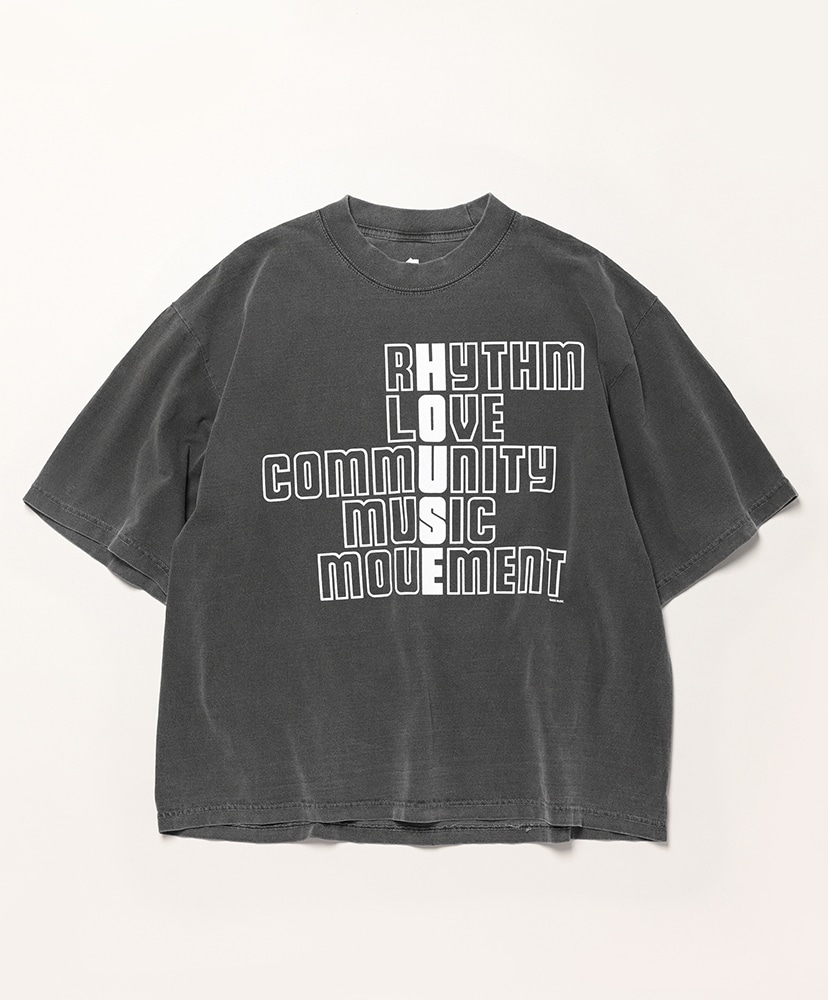 House Rhythm T-Shirt(L(MEN) White/ホワイト): ISNESS MUSIC