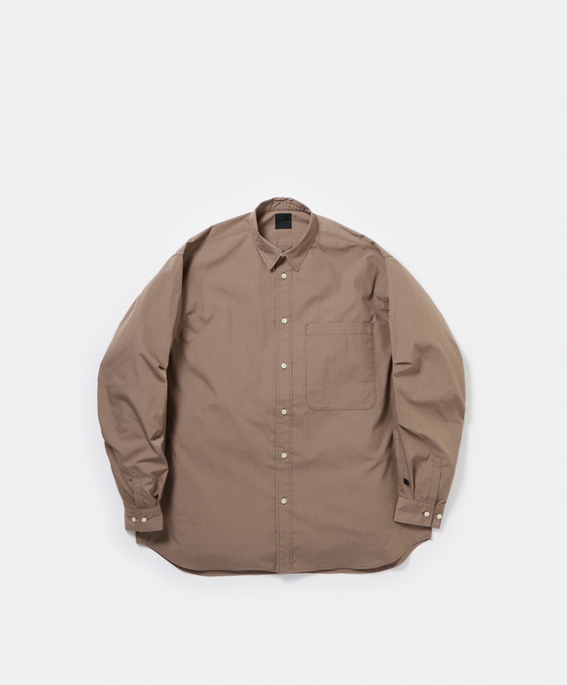 Tech Regular Stripe Shirt L/S(L(MEN) Black/ブラック): DAIWA