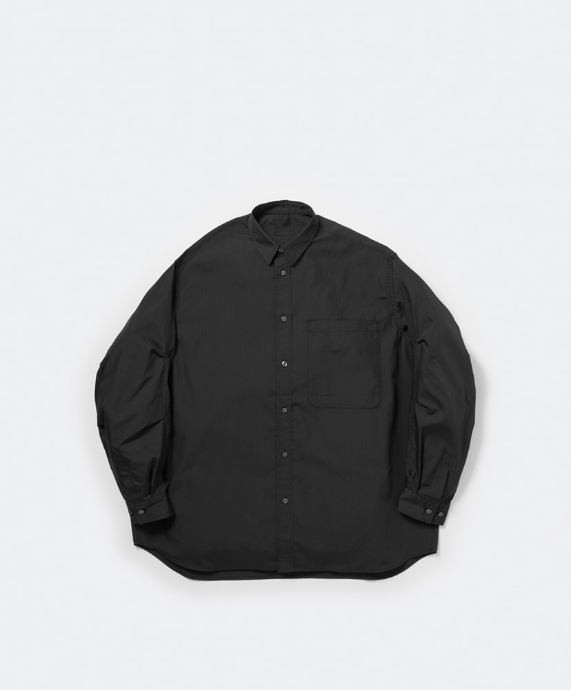 Tech Regular Stripe Shirt L/S(L(MEN) Black/ブラック): DAIWA