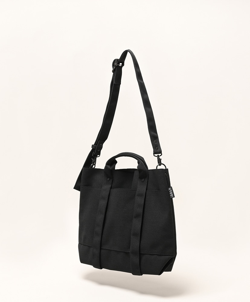 Recycled Polyester 2Way Tote (M)(FREE Black/ブラック): AMIACALVA Recycled Polyester 2Way Tote (M)(FREE Black/ブラック): AMIACALVA