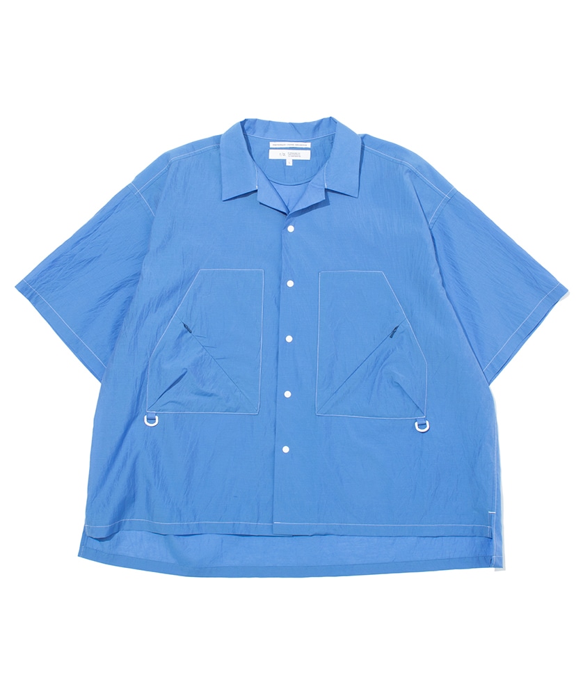 Light Weight Open Collar Shirt(L(MEN) Charcoal/チャコール