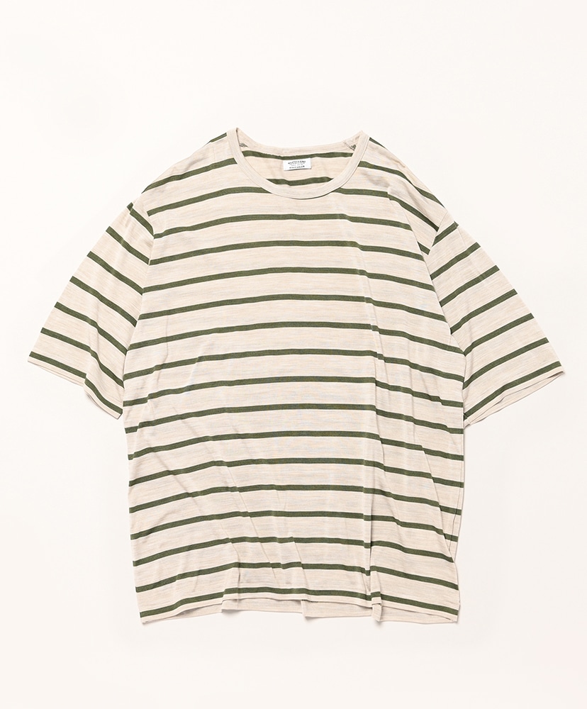 トップス MAATEE&SONS 25SS SILK S/SLEEVE LOOSETEE 25SS】MAATEE&SONS(マーティーアンドサンズ)/ SILK S/SLEEVE