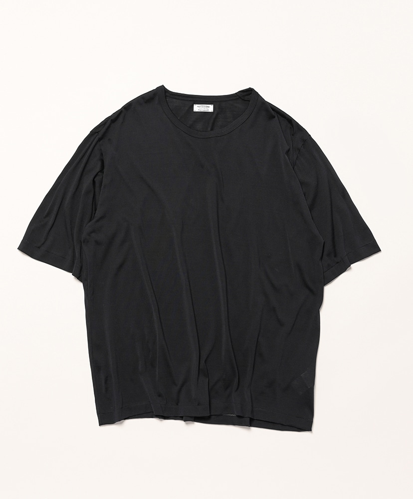 SILK S/SLEEVE LOOSE TEE(1(MEN) Beige Khaki/ベージュカーキ