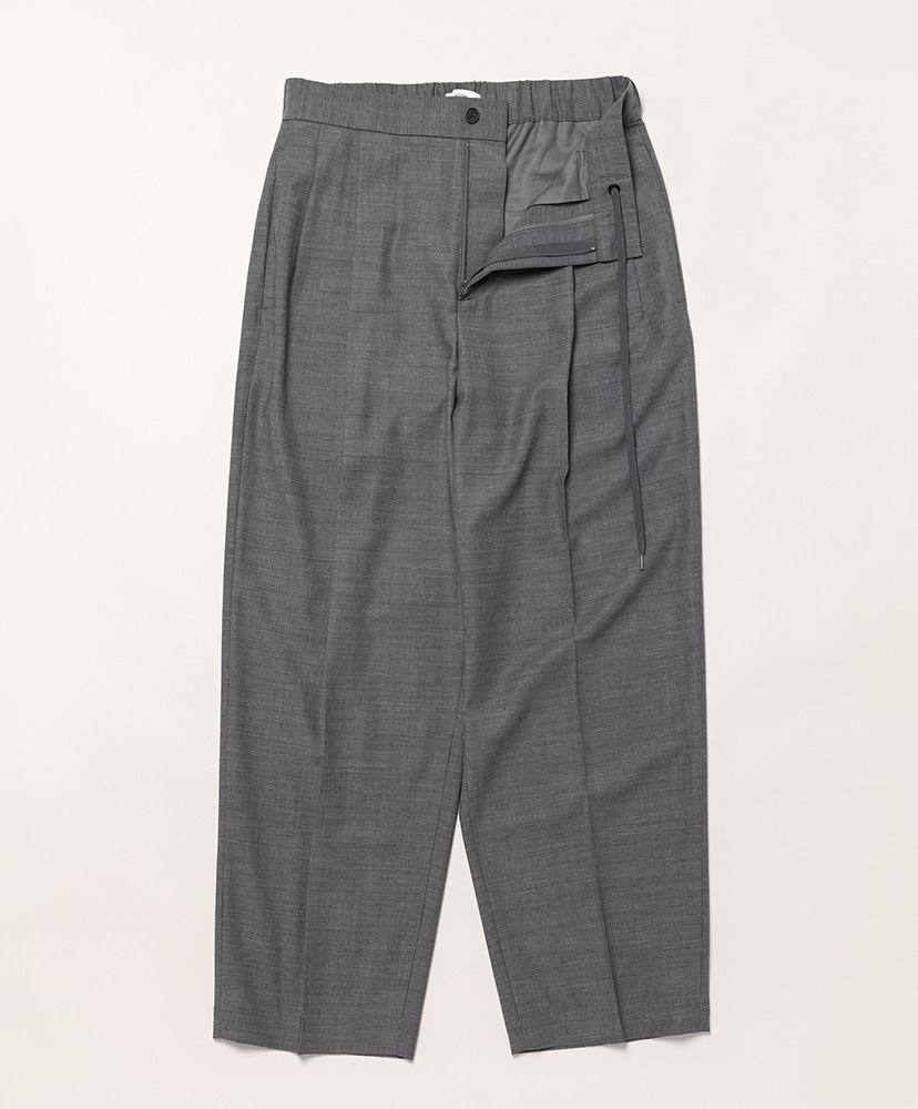 Twist Wool Tropical | Two Tucked Easy Pants(02(MEN) Gray