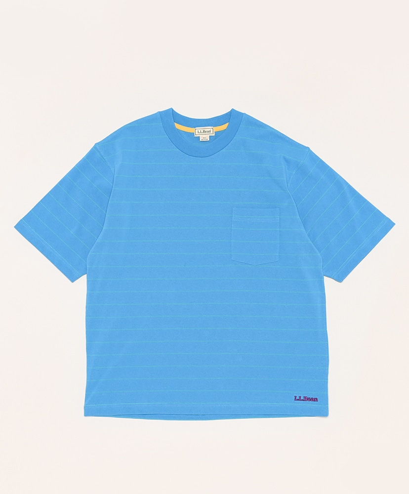 [YUPPE] 韓国ブランド☆ TUCKED STRIPE T-SHIRT 全2色 AE Boxy Textured Striped T-Shirt