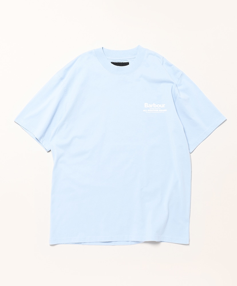 Tシャツ・カットソー BARBOUR Men T-shirt Blue MTS1416 BL45 Barbour x Steve McQueen logo-print T-shirt | Blue | FARFETCH JO