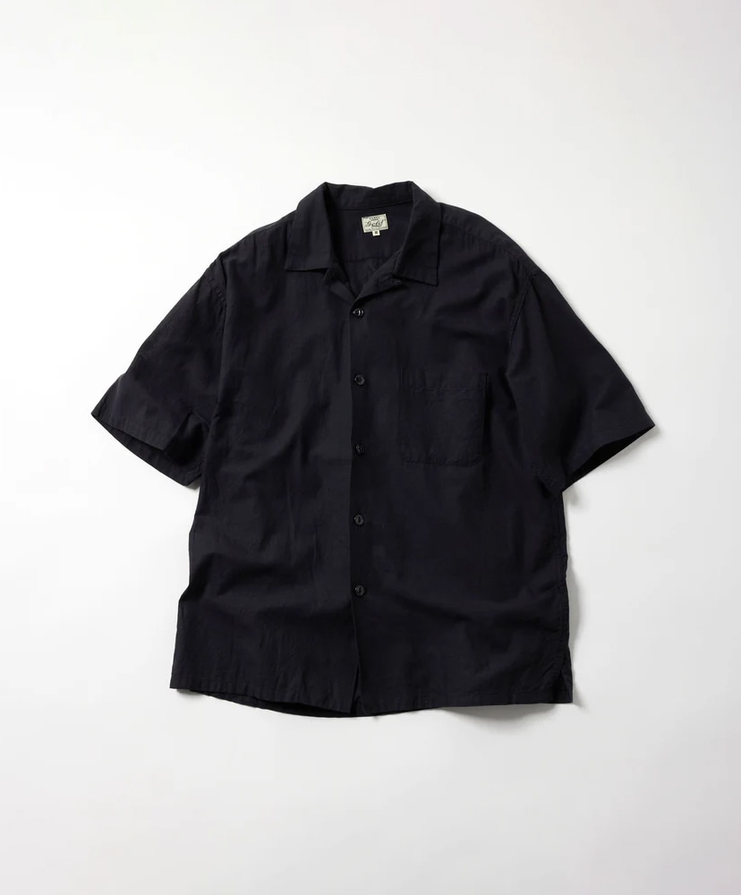 GOLD 東洋　VAT DYE CHAMBRAY OPEN SHIRT Vat Dye Chambray Open Shirt(L(MEN) Black/ブラック): gold