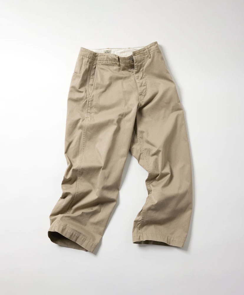 GOLD Lサイズ　SELVEDGE WEAPON WIDE TROUSERS Selvedge Weapon Wide Trousers(L(MEN) C.Gray/チャコールグレー