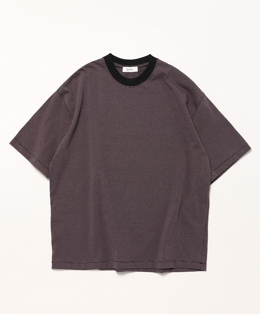 Tシャツ・カットソー 2 Low Marble Border Henry Neck T (3color) MENS/トップス/Tシャツ/カットソー(長袖)(並び順：新着順)｜THE