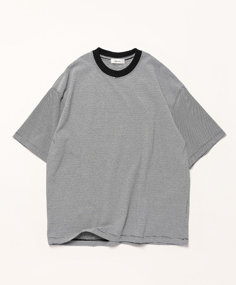 Narrow Border S/S Tee Shirts(2(MEN) Earth×Ink Black/アース