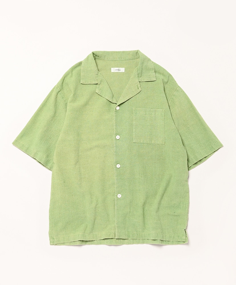 ウェア lauda0230 Handspun Open Collar Shirts(0(WOMEN) Brown/ブラウン): alvana