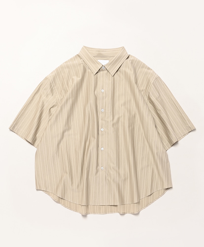 46G Atmosphere Stripe S/S Shirt(M(MEN) Khaki/カーキ 46G Atmosphere Stripe S/S Shirt(M(MEN) Khaki/カーキ