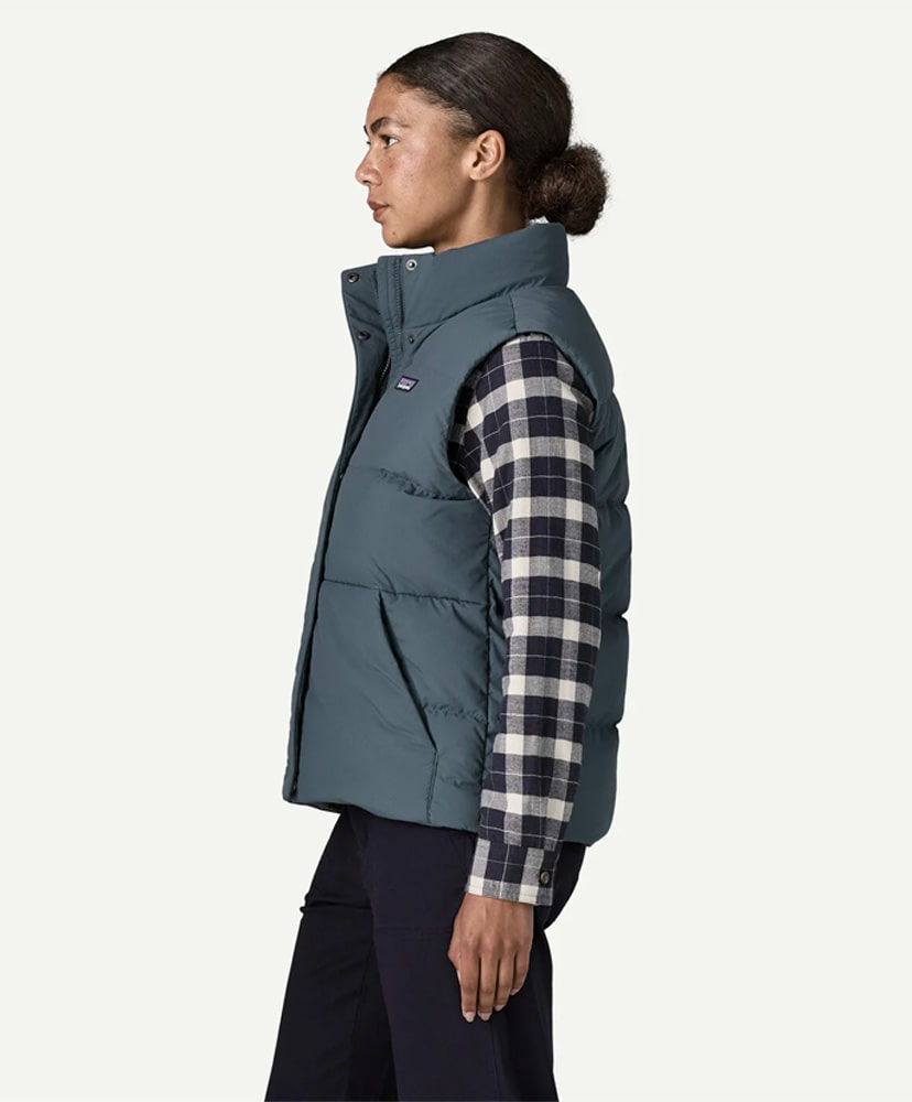 Women's Sisar Down Vest SMTB/サミットブルー S(WOMEN)