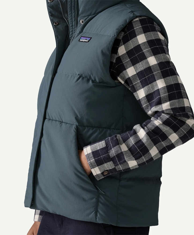 Women's Sisar Down Vest SMTB/サミットブルー S(WOMEN)