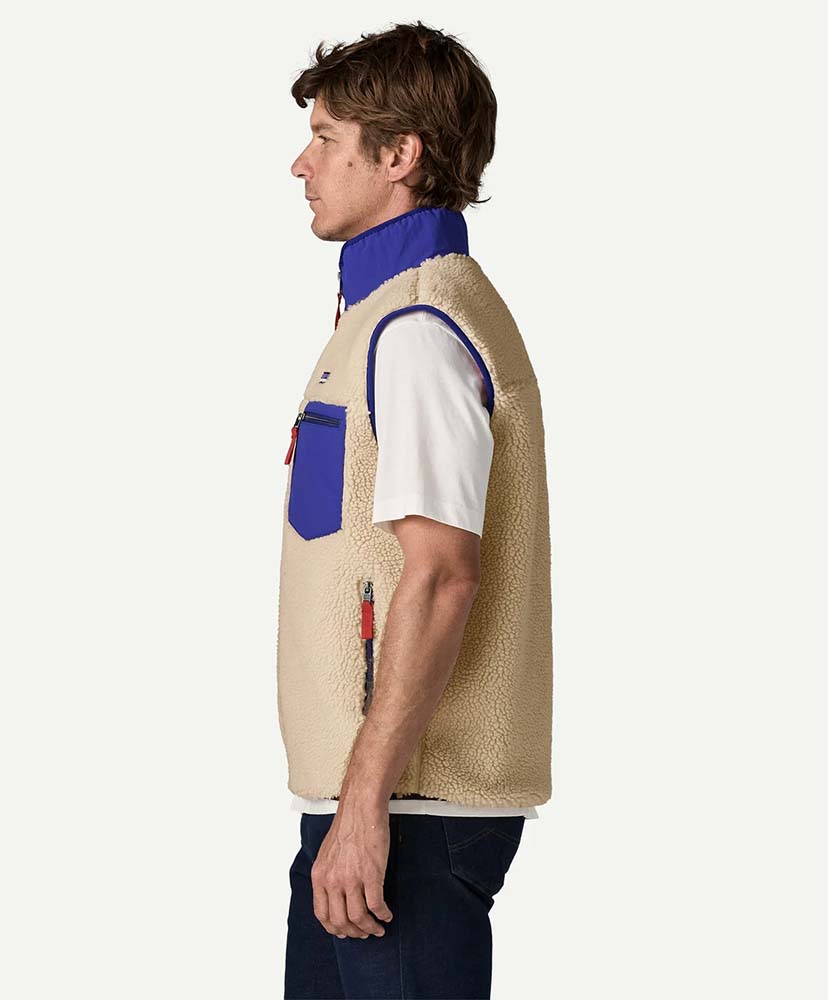 Men's Classic Retro-X Fleece Vest DNLC/ダークナチュラルウィズコバルトブルー L(MEN)