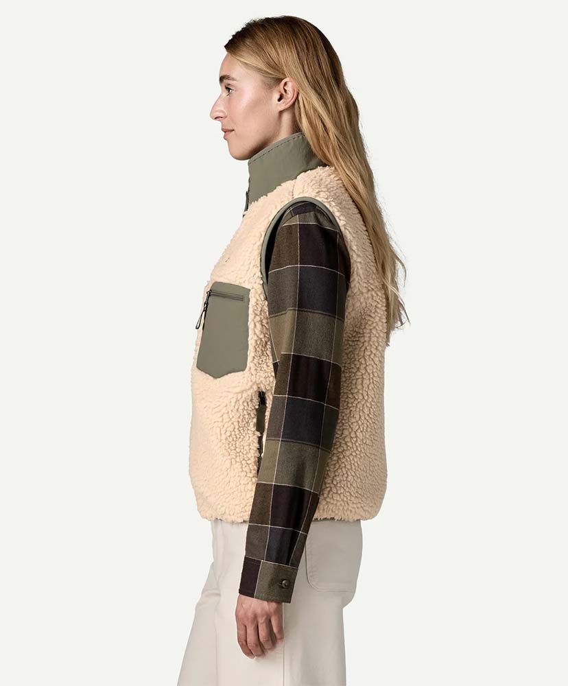 Women's Classic Retro-X Fleece Vest DNRI/ダークナチュラルウィズリバーロックグリーン M(WOMEN)