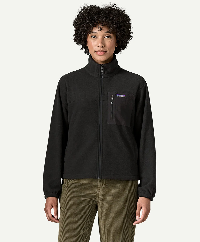 Women's Micro D Fleece Patch Pocket Jacket BLK/ブラック M(WOMEN)