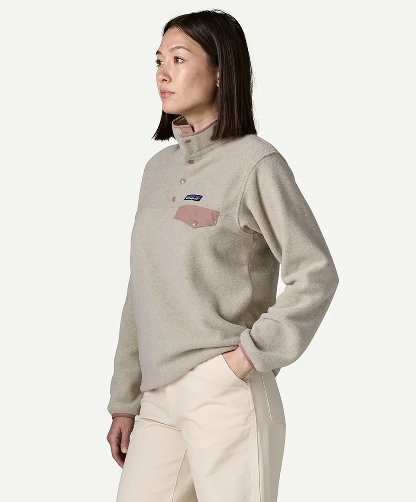 Women's Lightweight Synchilla Snap-T Fleece Pullover OLMT/オートミールヘザー ウィズ ムーンライズトープ M(WOMEN)
