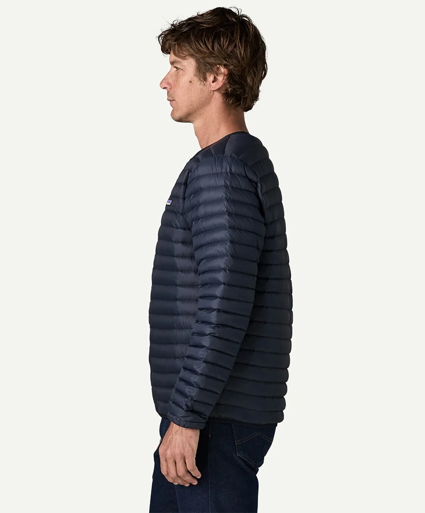 Men's Lightweight Down Sweater Cardigan NENA/ニューネイビー L(MEN)