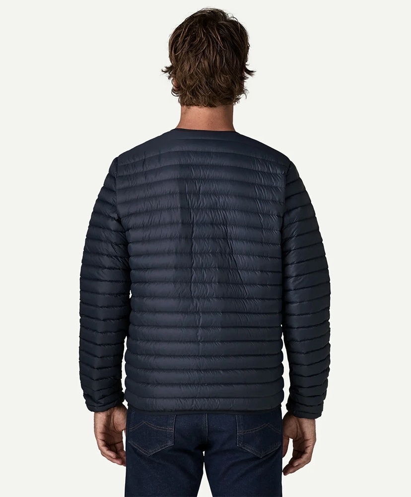Men's Lightweight Down Sweater Cardigan NENA/ニューネイビー L(MEN)