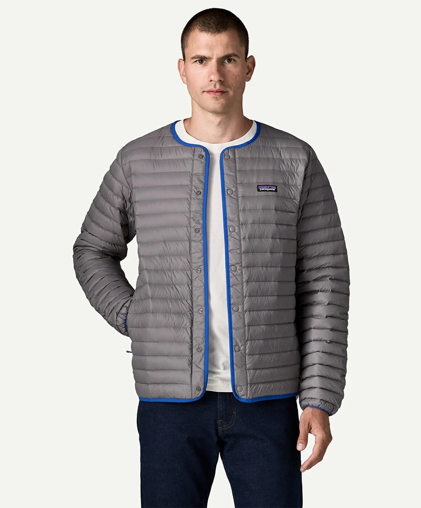 Men's Lightweight Down Sweater Cardigan NGRY/ノーブルグレー L(MEN)