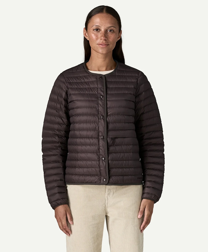 Women's Lightweight Reversible Down Sweater Cardigan DNBR/デンブラウン M(WOMEN)