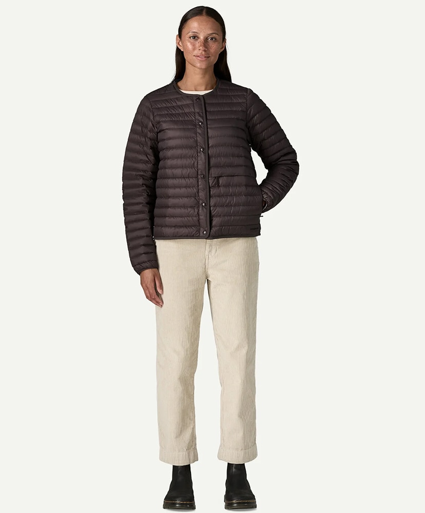 Women's Lightweight Reversible Down Sweater Cardigan DNBR/デンブラウン M(WOMEN)