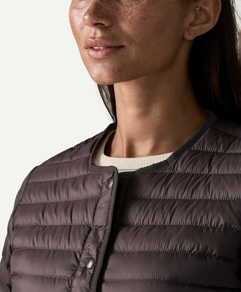 Women's Lightweight Reversible Down Sweater Cardigan DNBR/デンブラウン M(WOMEN)