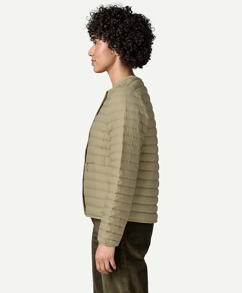 Women's Lightweight Reversible Down Sweater Cardigan WSTO/ウェザードストーン S(WOMEN)