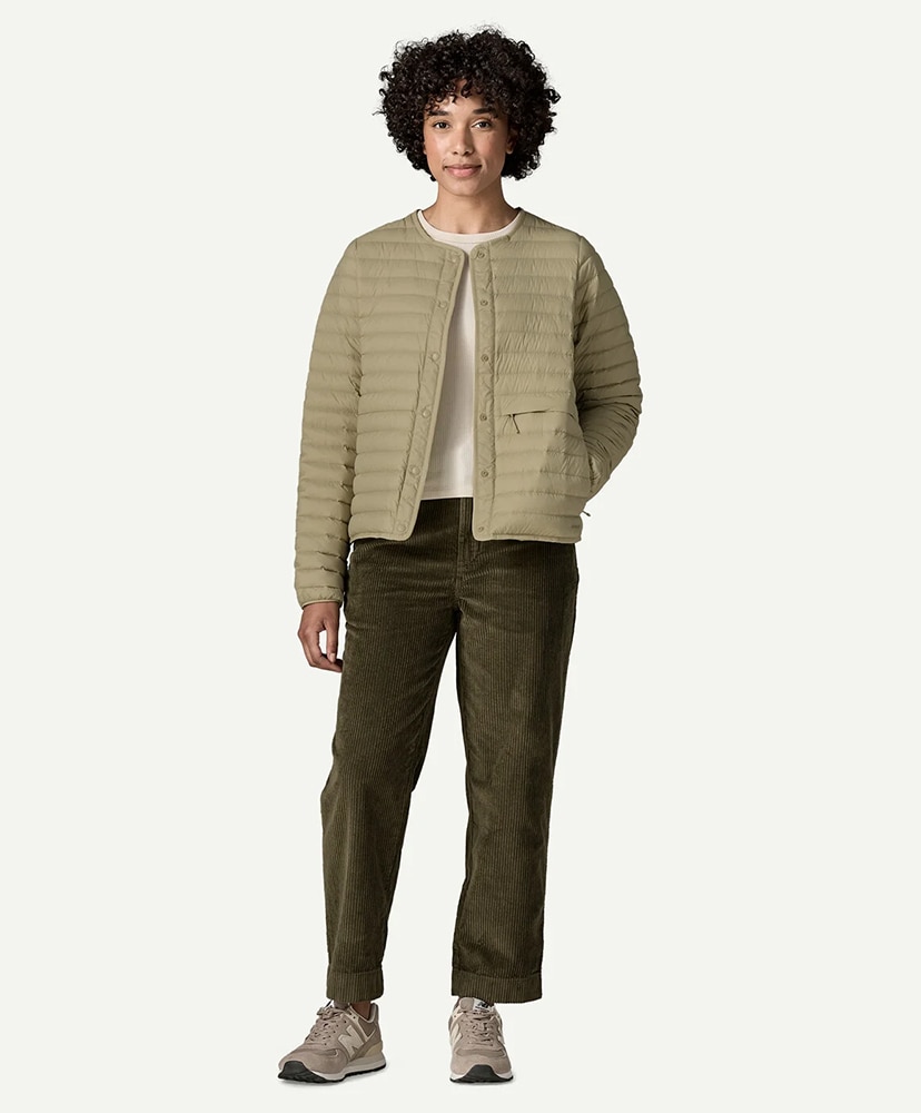 Women's Lightweight Reversible Down Sweater Cardigan WSTO/ウェザードストーン S(WOMEN)