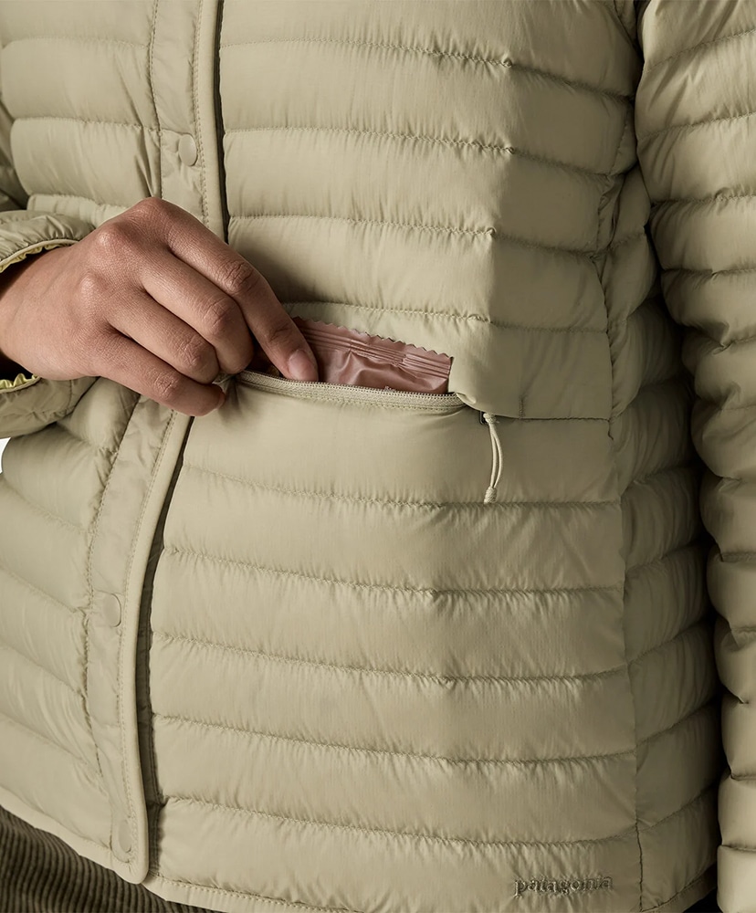 Women's Lightweight Reversible Down Sweater Cardigan WSTO/ウェザードストーン S(WOMEN)