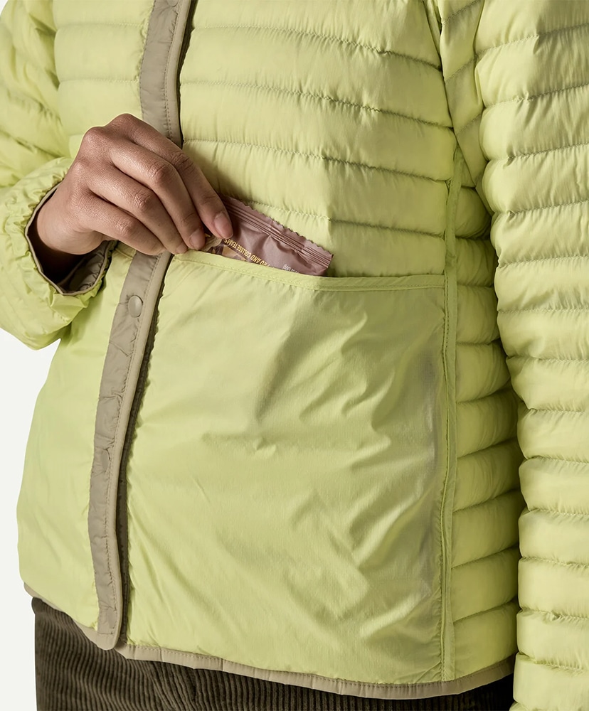 Women's Lightweight Reversible Down Sweater Cardigan WSTO/ウェザードストーン S(WOMEN)