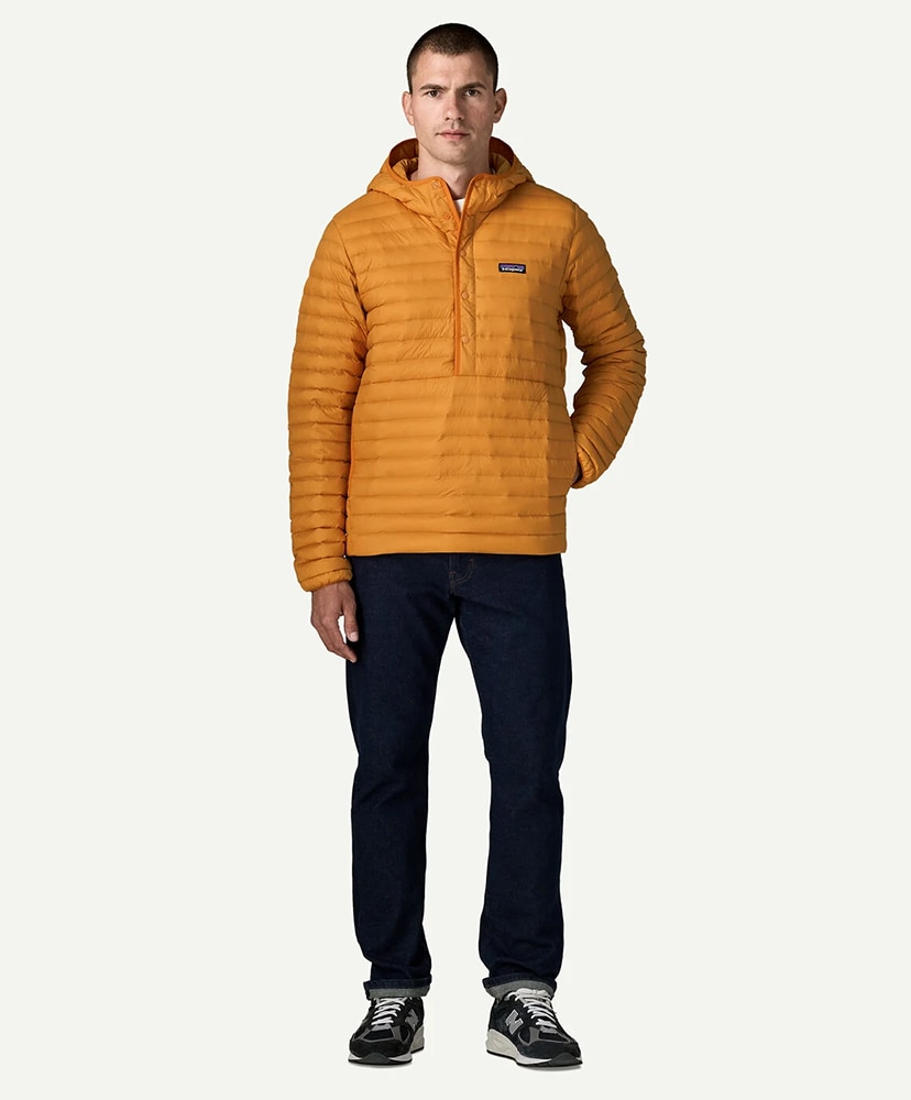 Men's Lightweight Down Sweater Pullover ATNO/オータムオレンジ L(MEN)