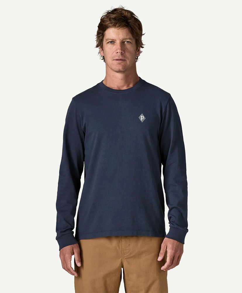 Men's Long-Sleeved Midweight Hut Tripper Skyline T-Shirt NENA/ニューネイビー L(MEN)