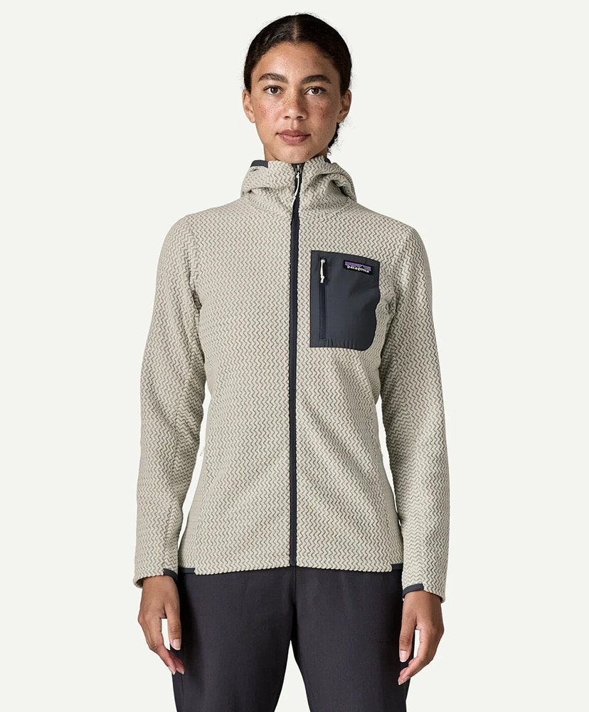 Women's R1 Air Fleece Full-Zip Hoody BCW/バーチホワイト M(WOMEN)