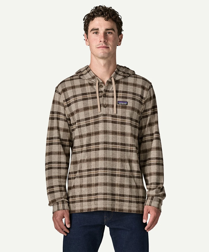 Men's Stretch Fjord Flannel Pullover Hoody FRTN/フリーライト：オアタン L(MEN)
