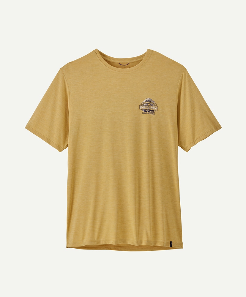 Men's Cap Cool Daily Shirt - Great Waves LMYX/ライムストーンイエロー - ライトライムストーンイエロー - クロスダイ L(MEN)
