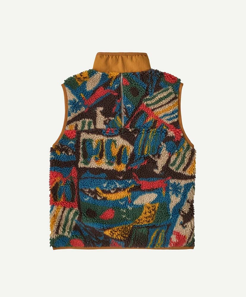 Kids' Retro-X Fleece Vest LCDN/レッツチャット：デンブラウン XXL(KIDS)