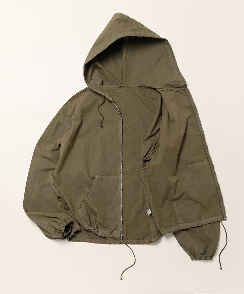 Cotton Poplin Zip-Up Jacket Army/アーミー L(MEN)