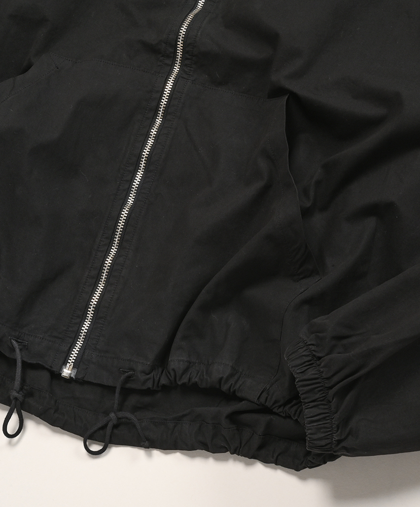 Cotton Poplin Zip-Up Jacket Black/ブラック L(MEN)