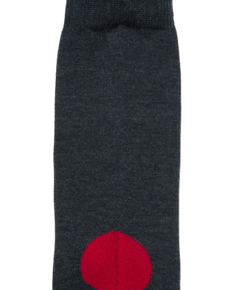 JAPAN FLAG バックスタイルソックス CH Grey/チャコールグレー 27cm-29cm