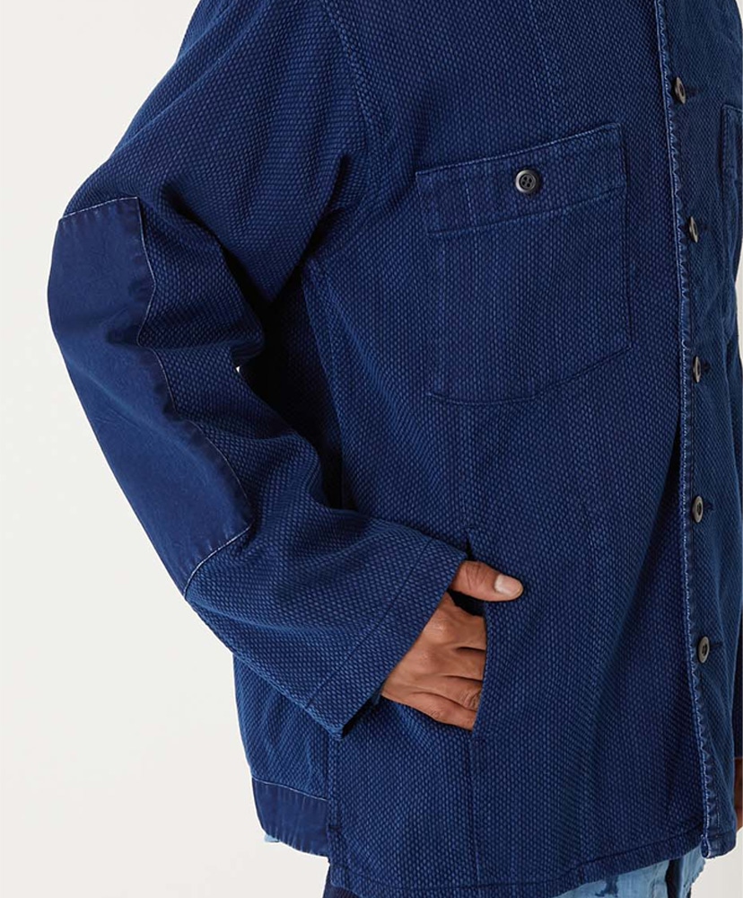 カセゾメサシコ ファティーグシャツ Indigo/インディゴ L(MEN)