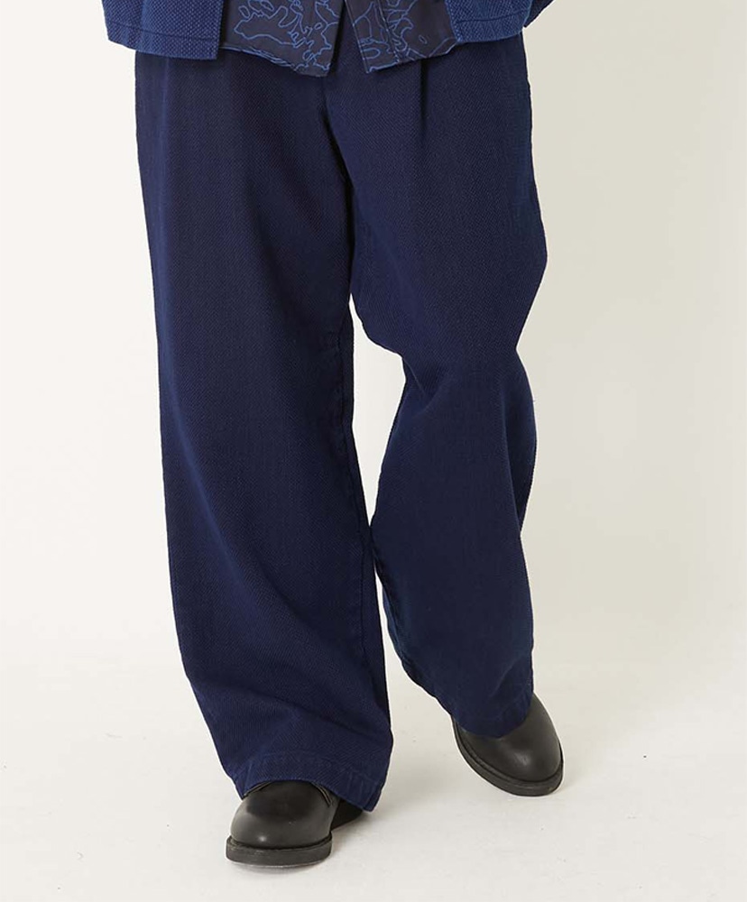 ホンアイニジュウオリサシコ タックワイドパンツ Indigo/インディゴ L(MEN)