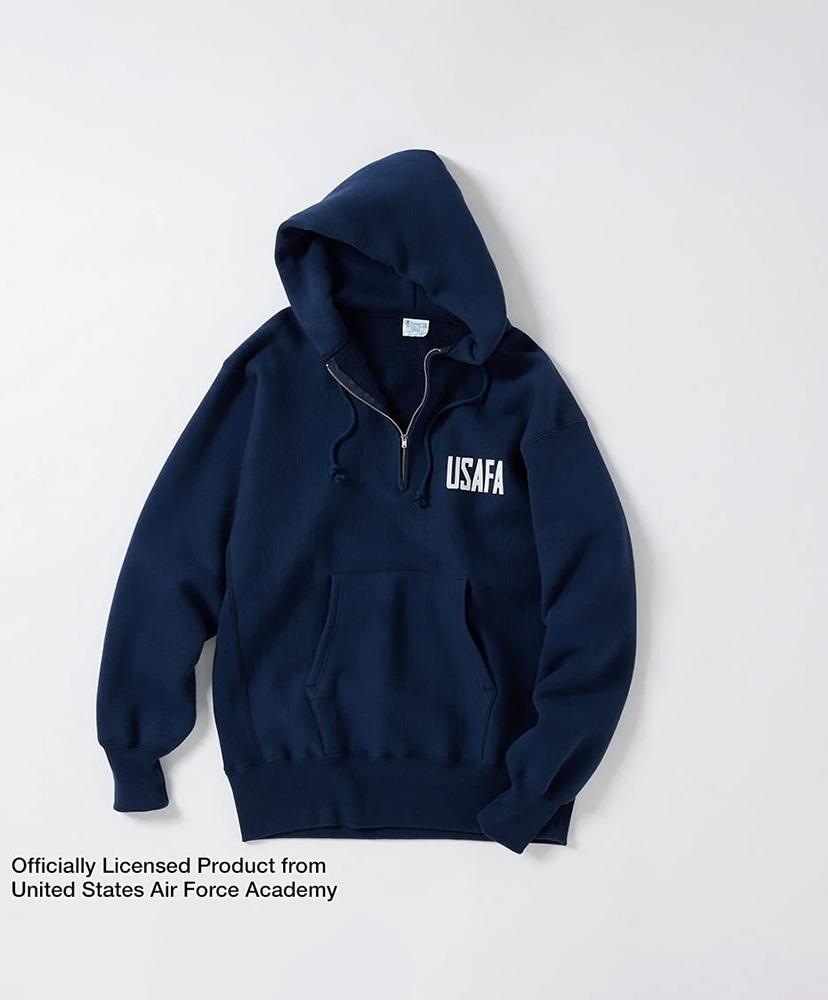 Reverse Weave Half-Zip Sweatshirt Navy/ネイビー M(MEN)